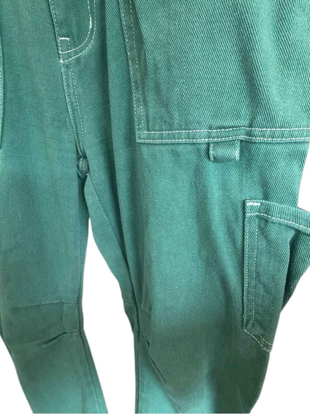 Lioness Miami Vice Sage-Green Cargo Jeans High-Rise Wide Leg Baggy Fit Pants - Picture 5 of 16